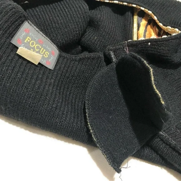 Vintage Focus USA Black Sweater Sweaters